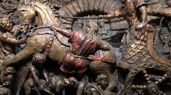 The Roman Chariot Corner - Hidden Cardiff Castle