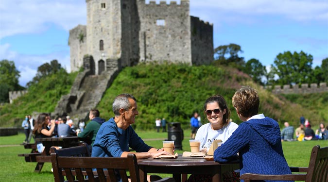 The Public Square at Cardiff Castle